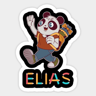 Einschulung Panda Elias Sticker